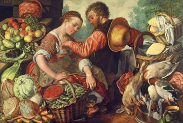 Femme Vendante des Légumes, 1567